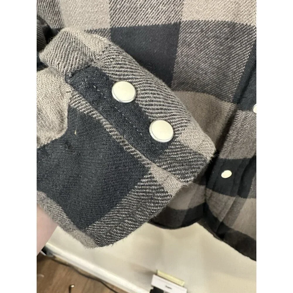 Levi's Classic Worker Shirt Size XXL Flannel Navy Gray Cotton